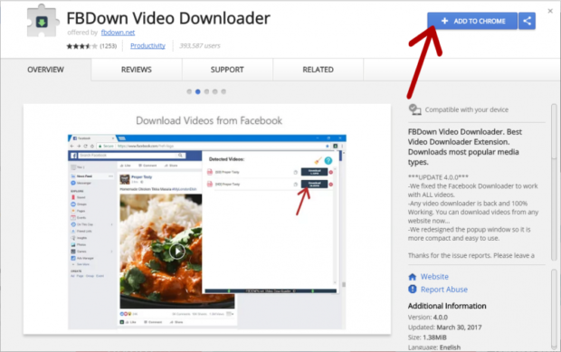 private facebook video downloader chrome extension